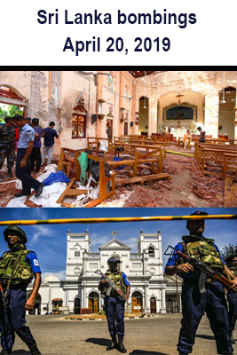 Sri Lanka blasts April 2019. Images courtesy of cnn.com and vox.com 