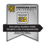 decoding student debt badge icon