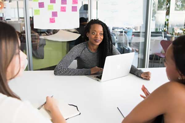 ksu students with advisor