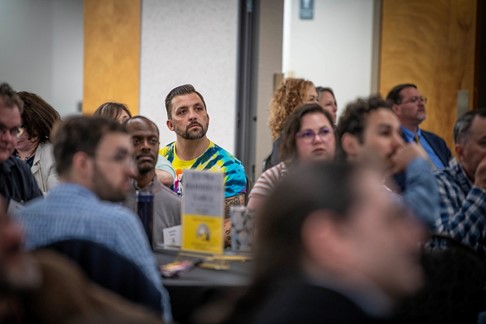 Close up of students at the Office of Academic Innovation Caps Academic Year with Highly Successful Student Success Summit