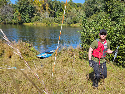 Tristan Bollenbaugh, senior at the Norman J. Radow College of Humanities and Social Sciences