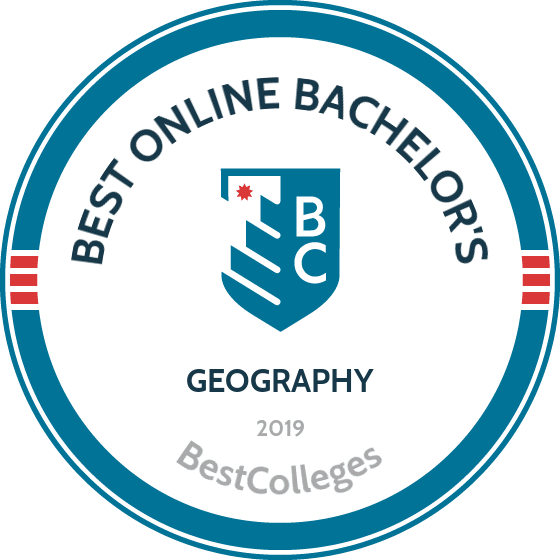 Best Online Bachelor's in Geography 2019 badge from BestColleges
