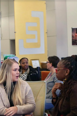 Students at the Center for Sustainable Journalism at KSU