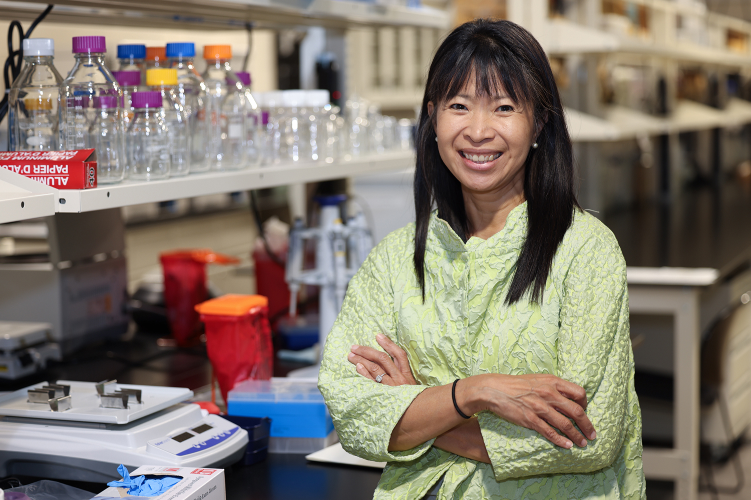Sign for Norman J. Radow College of Humanities and Social Sciences Outside of Building