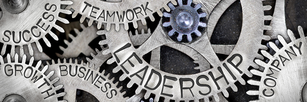 gears with engraved text for success, growth, business, teamwork, leadership and company