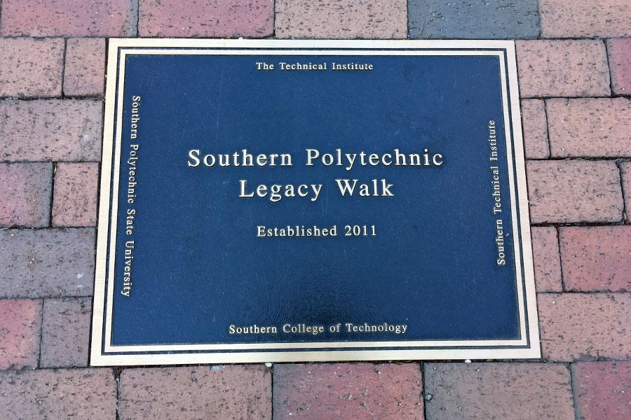 Plaque on the Legacy Walk  / Plaque on the Legacy Walk - Southern Polytechnic Legacy Walk Established 2011 
