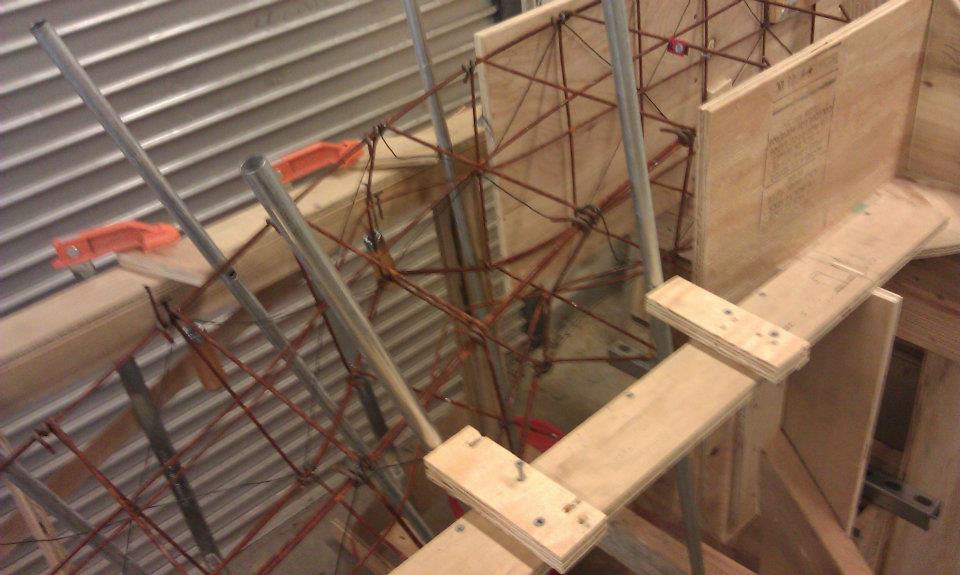 Using a total station to measure deflections.