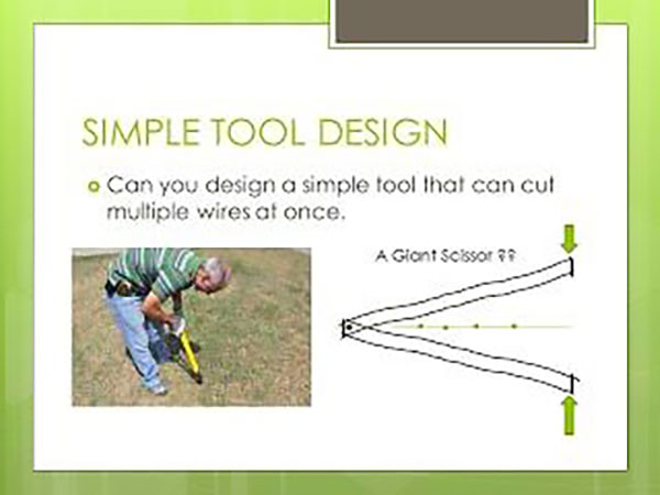 Simple tool design. Can  you design a simple tool that can cut multiple wires at once