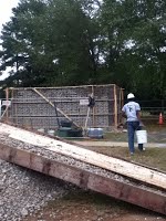 More rubble brought to site (to fill final wall