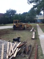 Rubble filled in all four walls