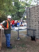 Initial tests on static loading were conducted