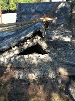 Rubble house demolition