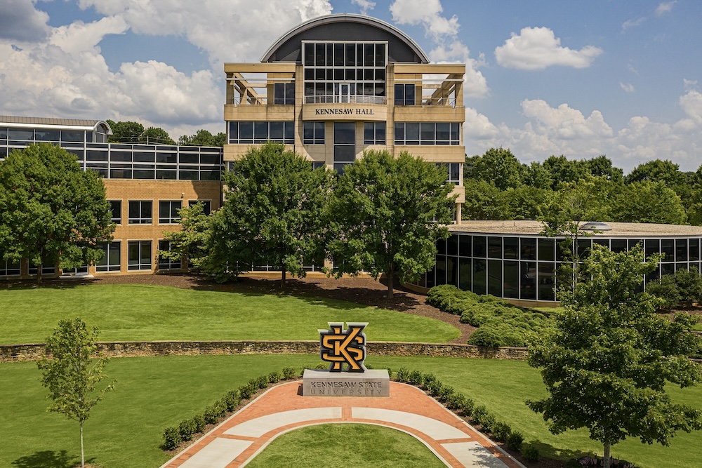 campus green wide shot