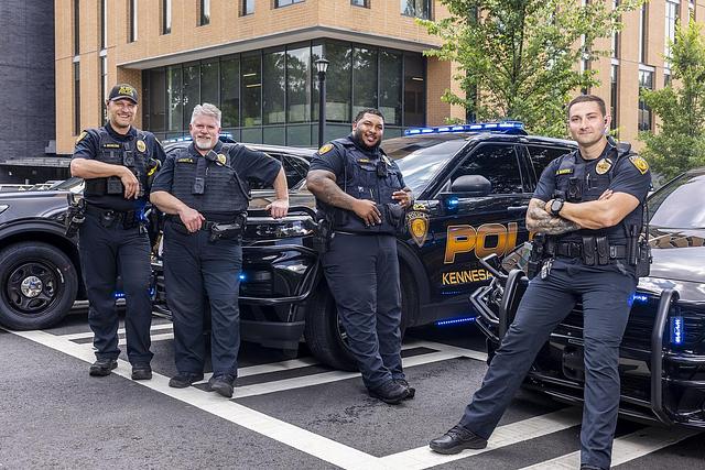 campus police on bicycles