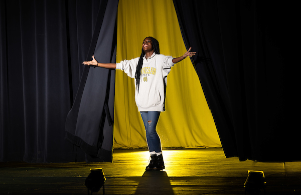 performer on stage