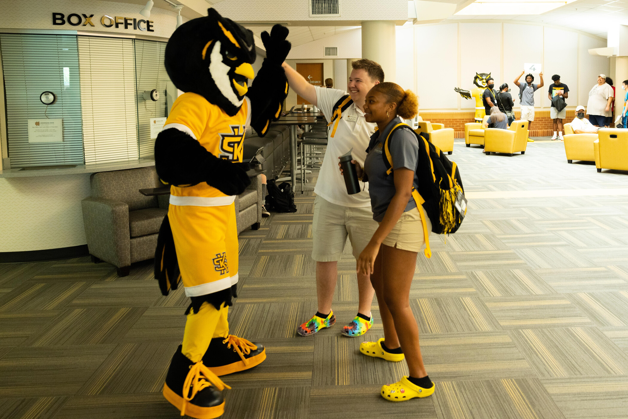 Orientation leaders and Scrappy