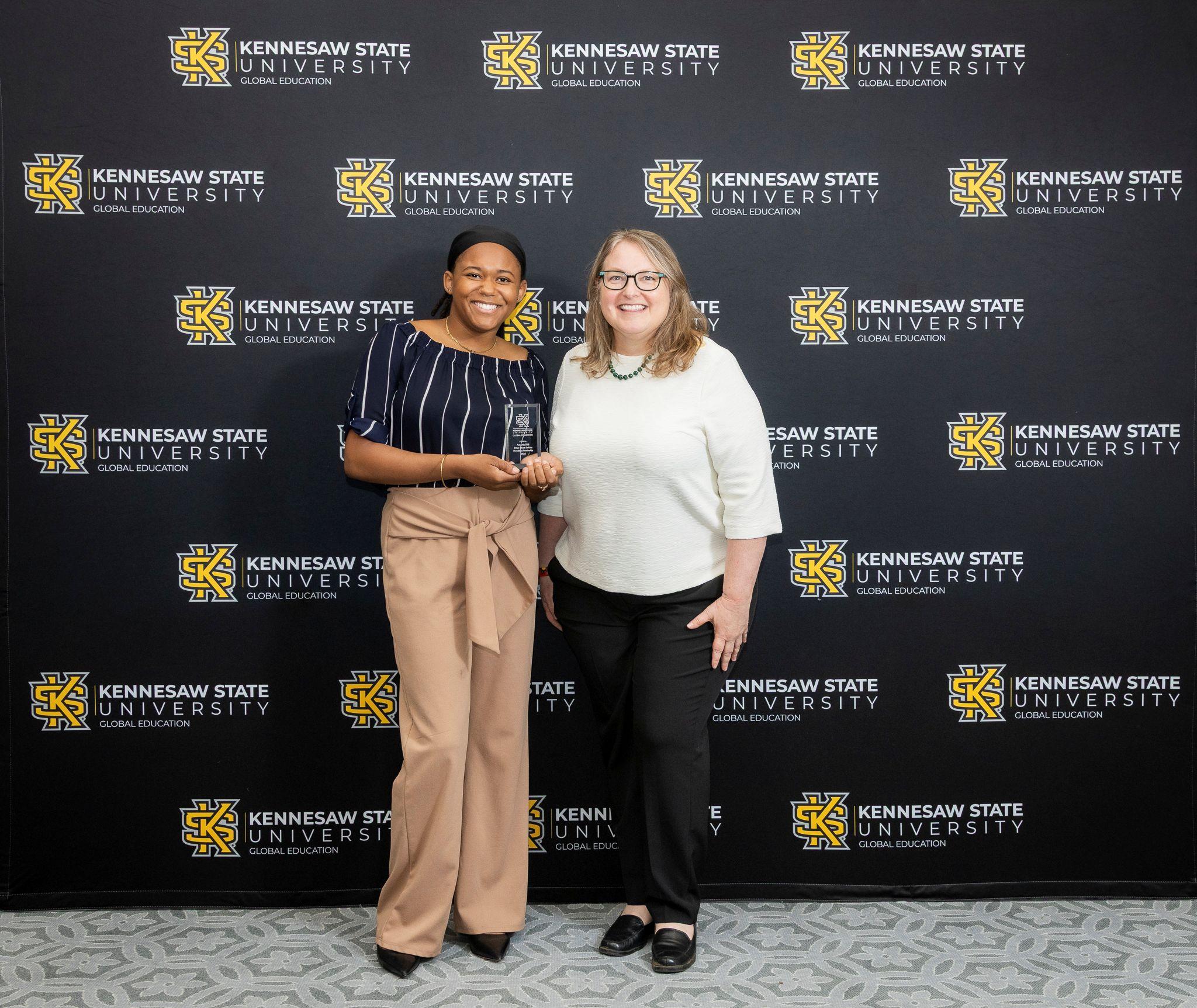 International Achievement Awards and Scholarship Ceremony 2026 / Student award winner with their donor.