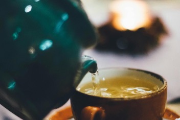 tea pot and cup