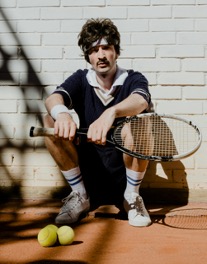 Singles tennis guy