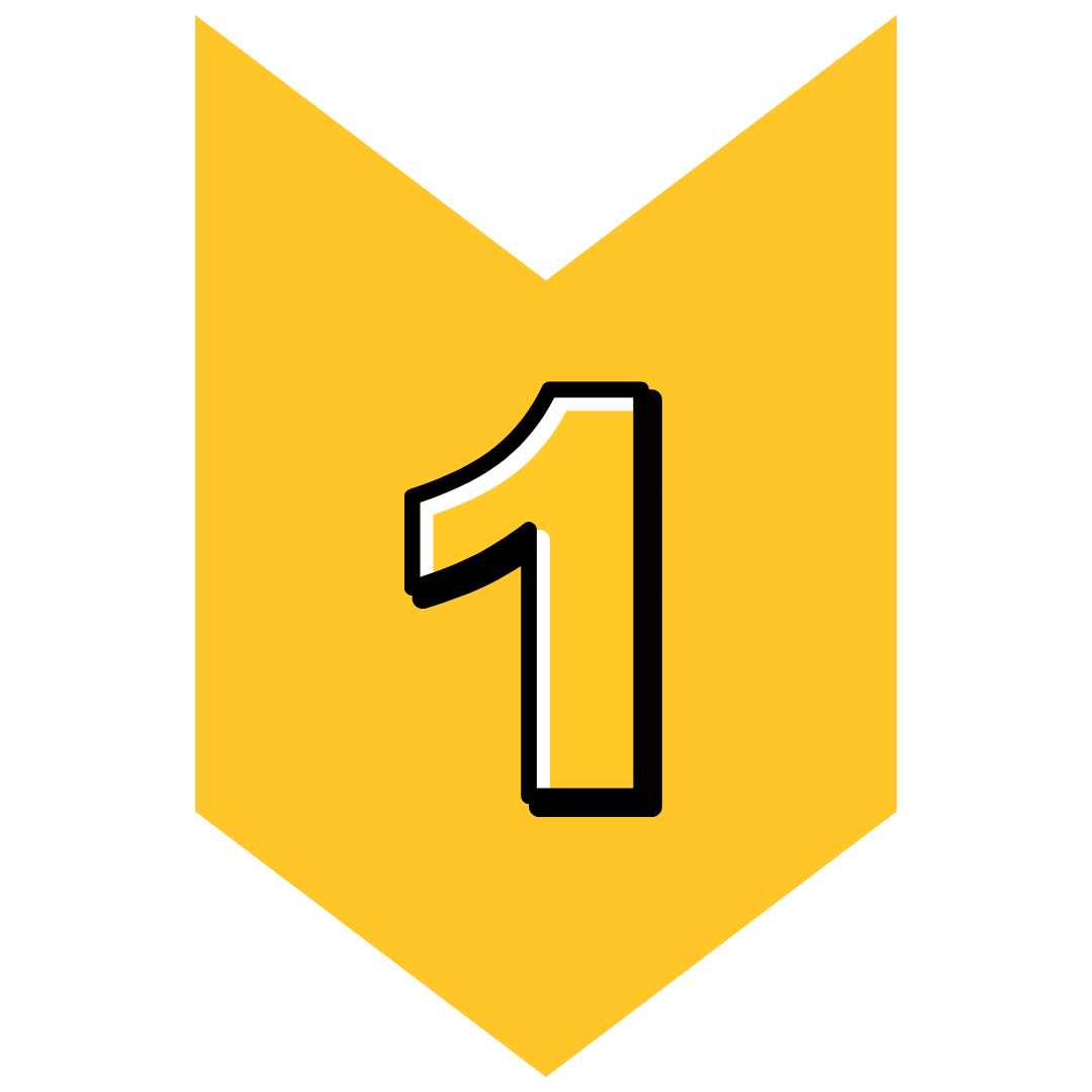 number 1 arrow