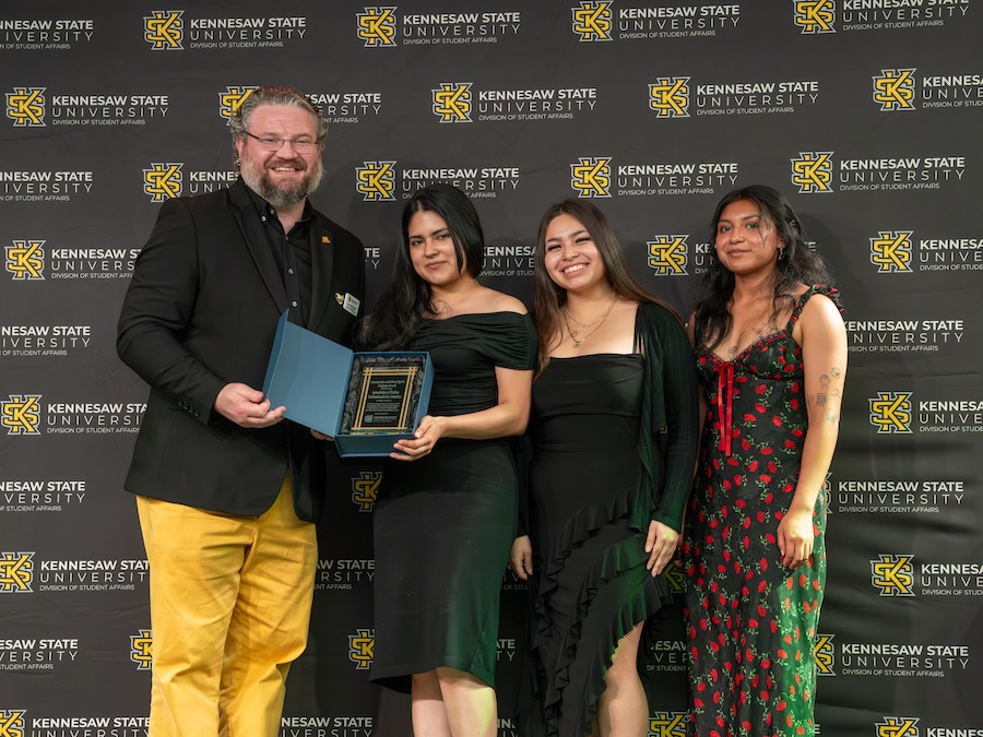 Association of Latino Professionals for America recieving an award