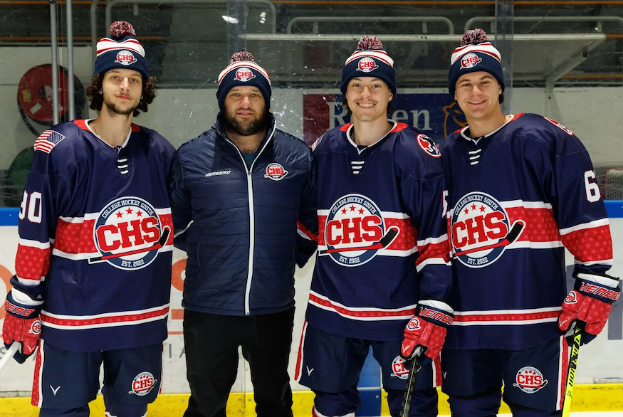 Kennesaw State Club Hockey members and coach