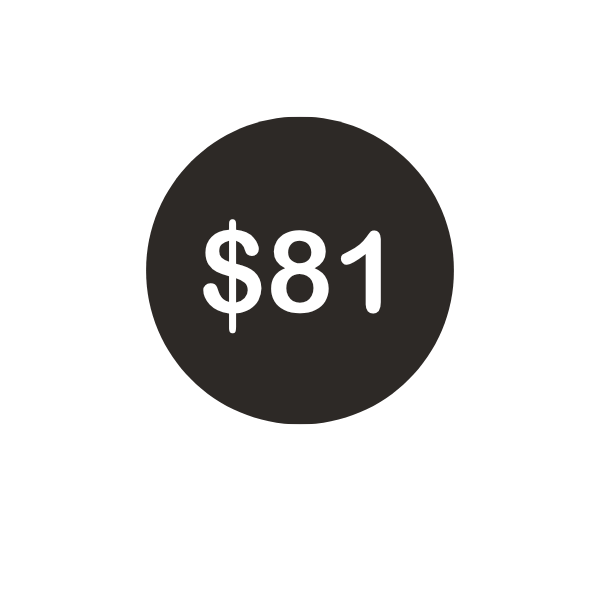 the recreation fee is $81