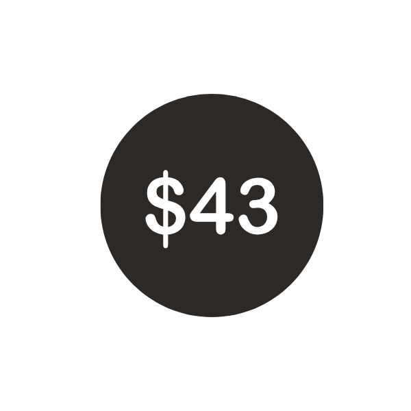 student activity fee is $43