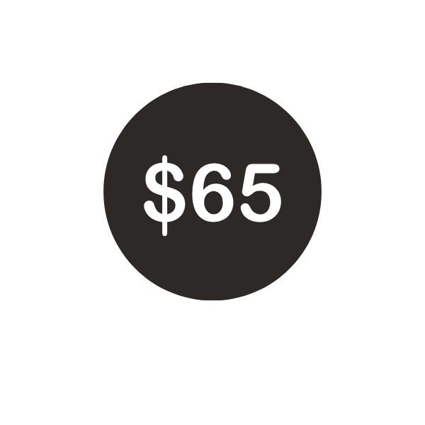 the technology fee is $65
