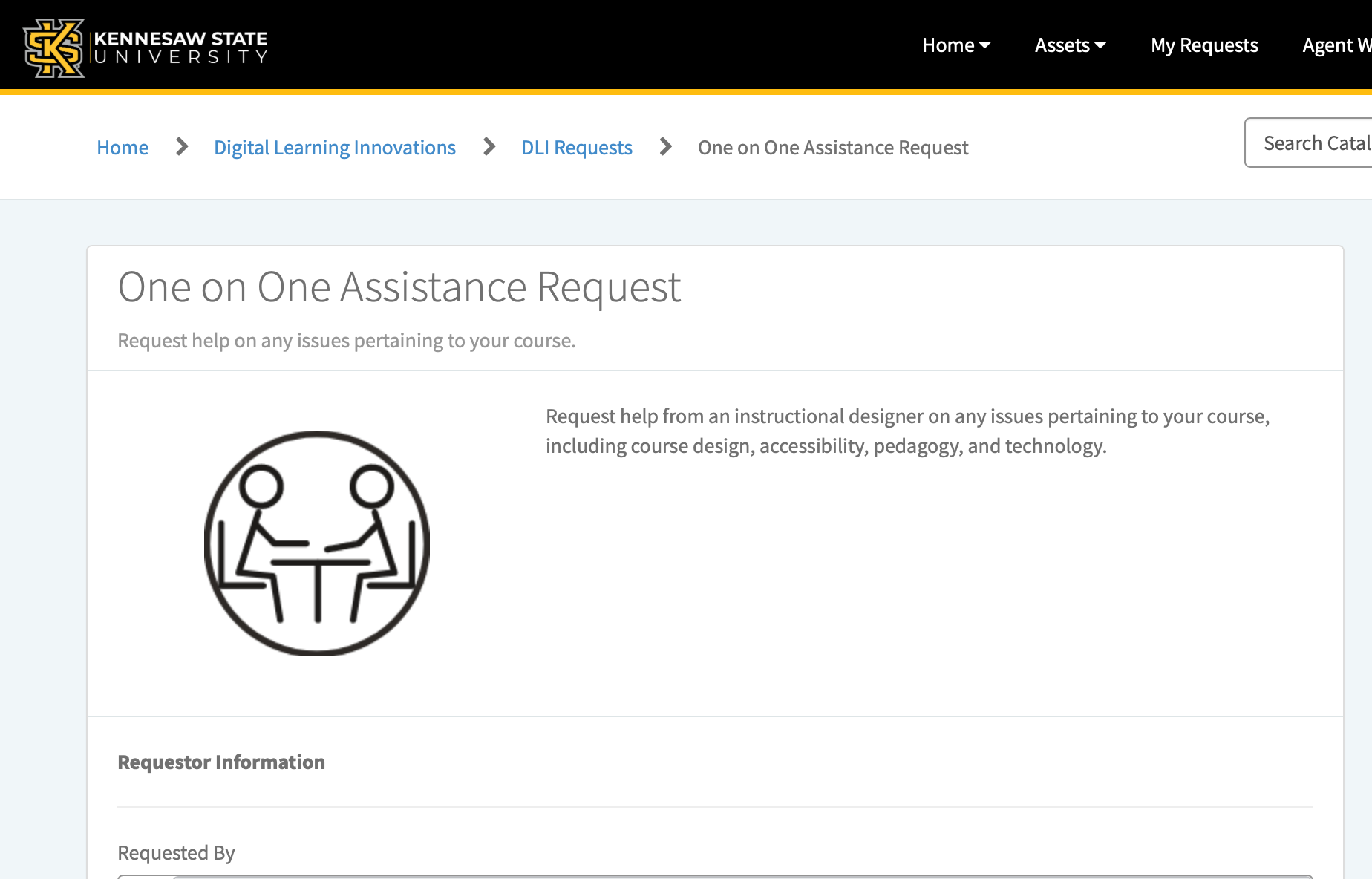 Request one-on-one help