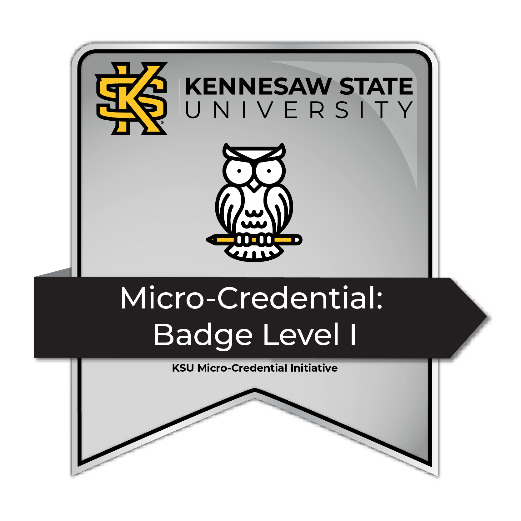 An example of a level 1 micro-credentialing badge