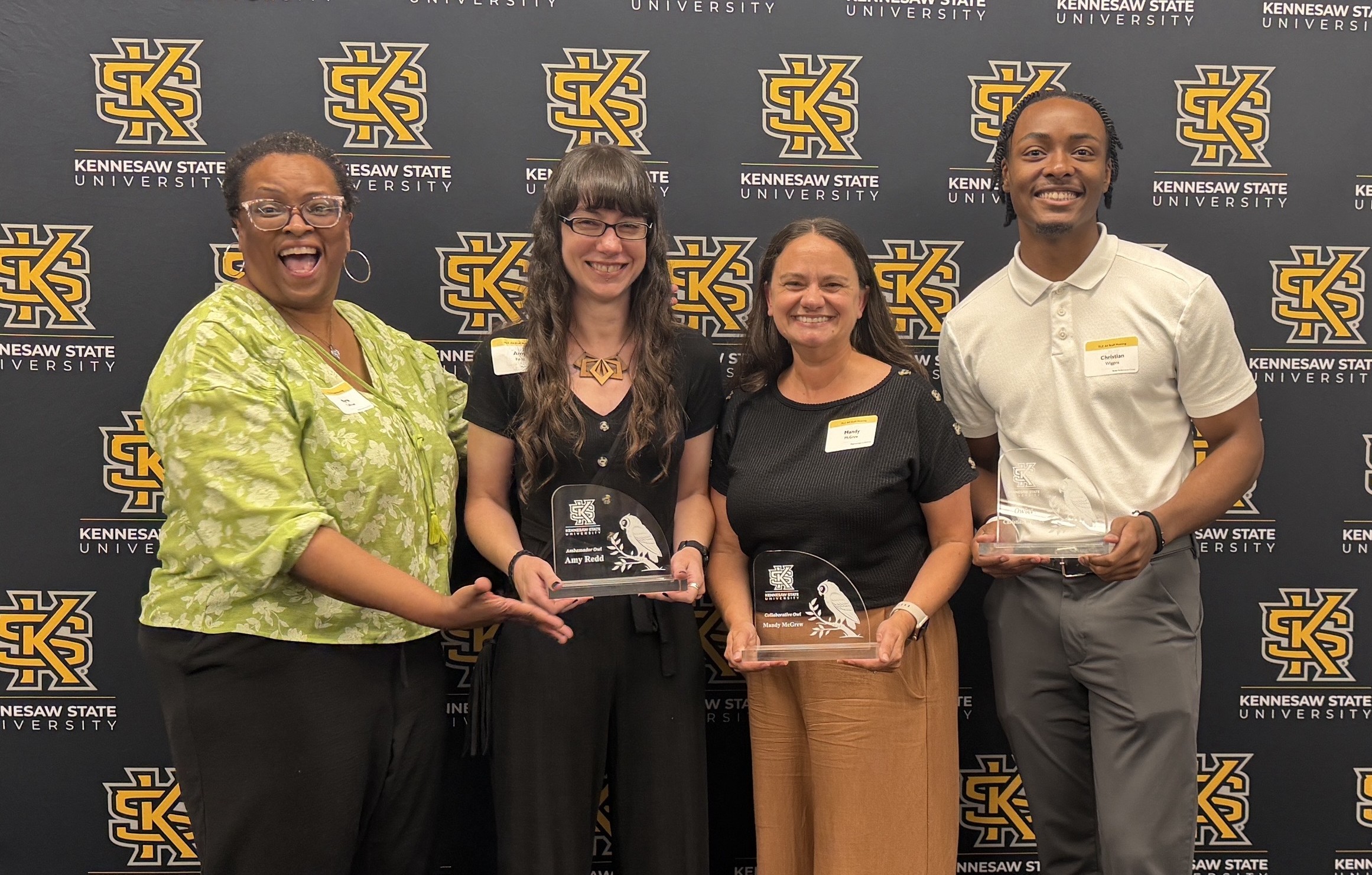 (L to R) Kyra Calhoun, Amy Redd, mandy mcgrew, and Christian Wiggins.