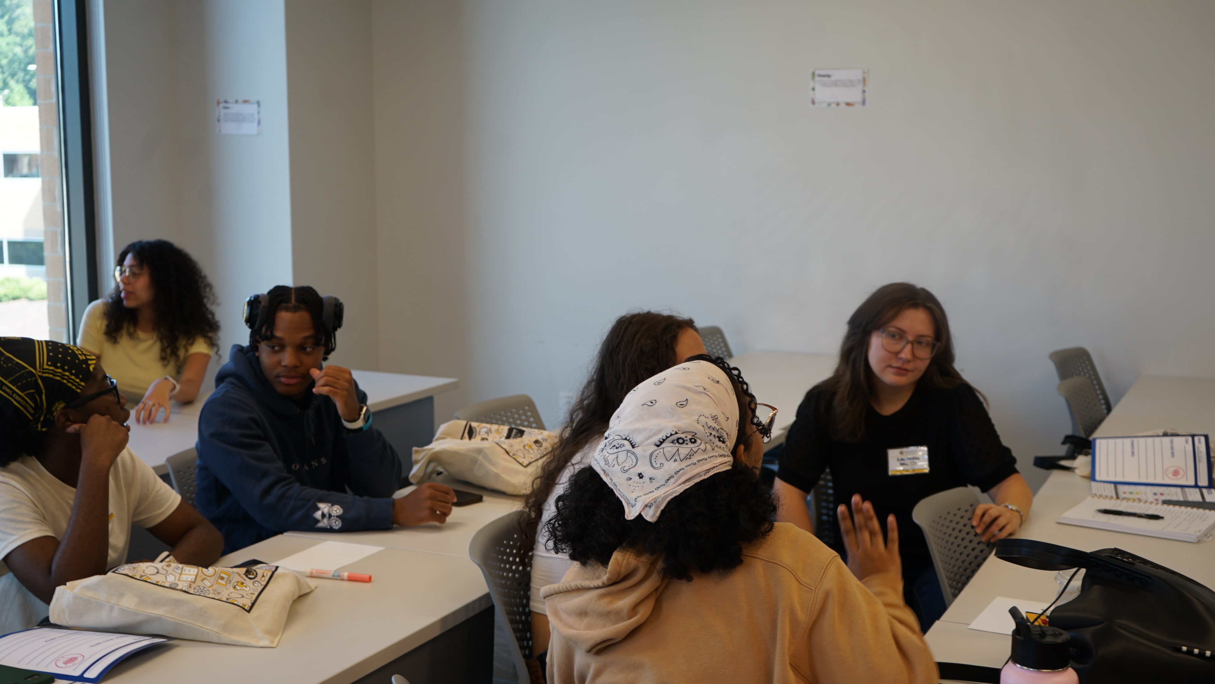 Students working together