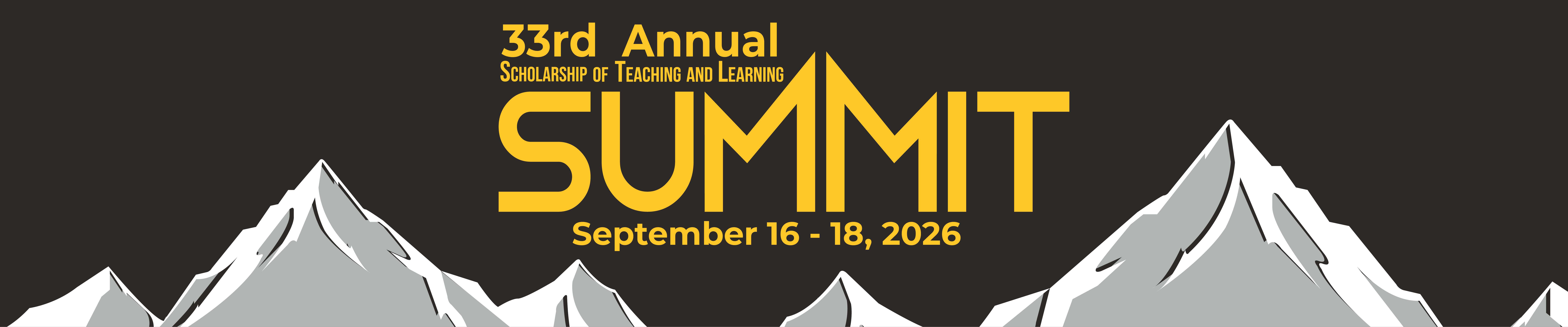 33rd Annual Scholarship of Teaching and Learning Summit September 16-18, 2026