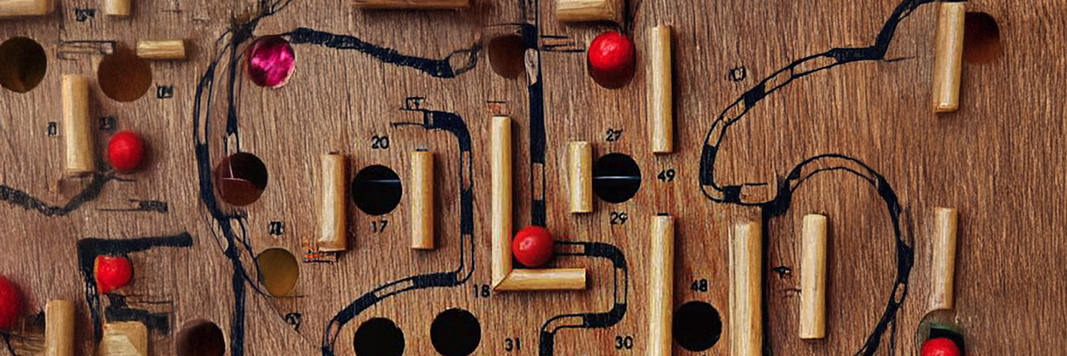 close up of wooden puzzle
