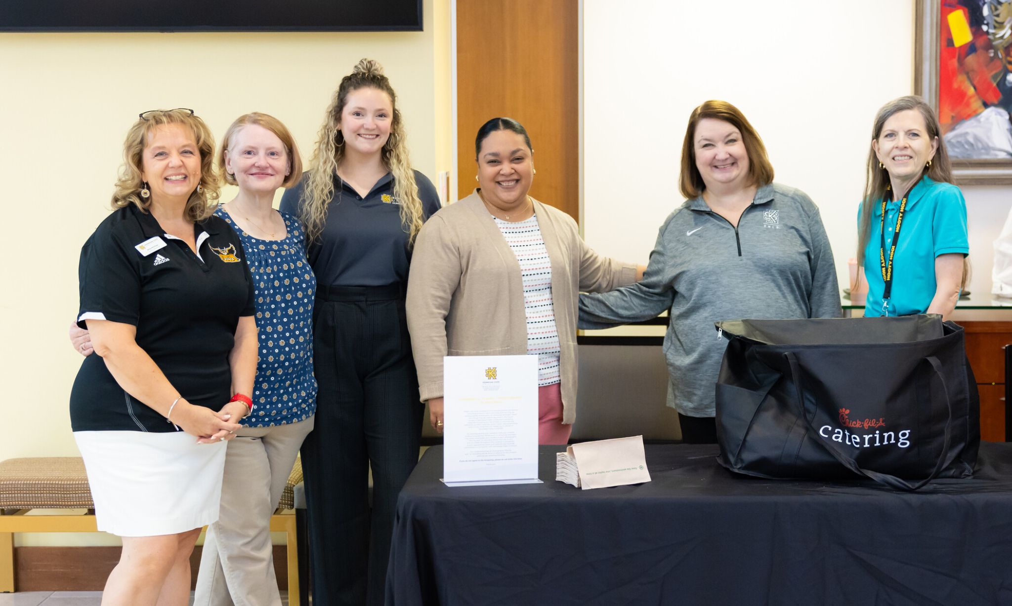 HR staff at CFA employee appreciation event