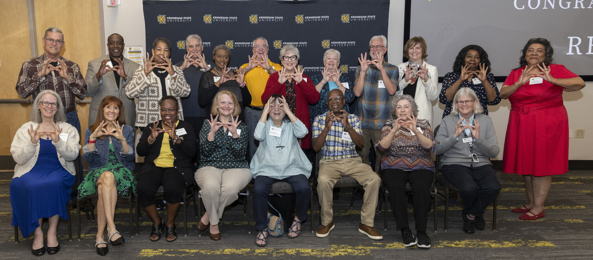 2026 KSU Retirees at the Retirement Ceremony
