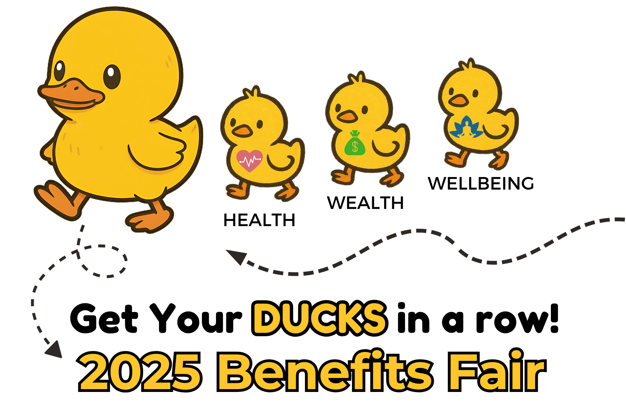 benefits fair logo of ducks in a row