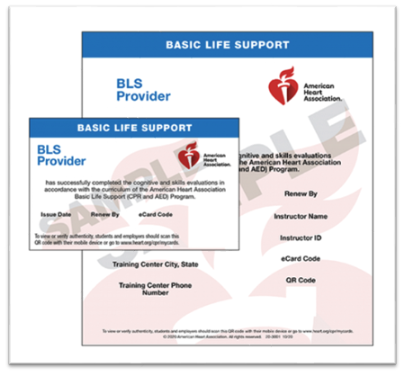 Example BLS Certification