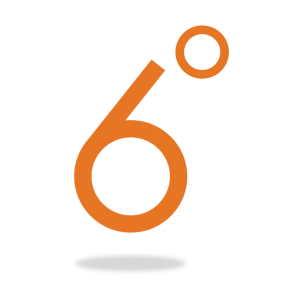 6 degrees logo