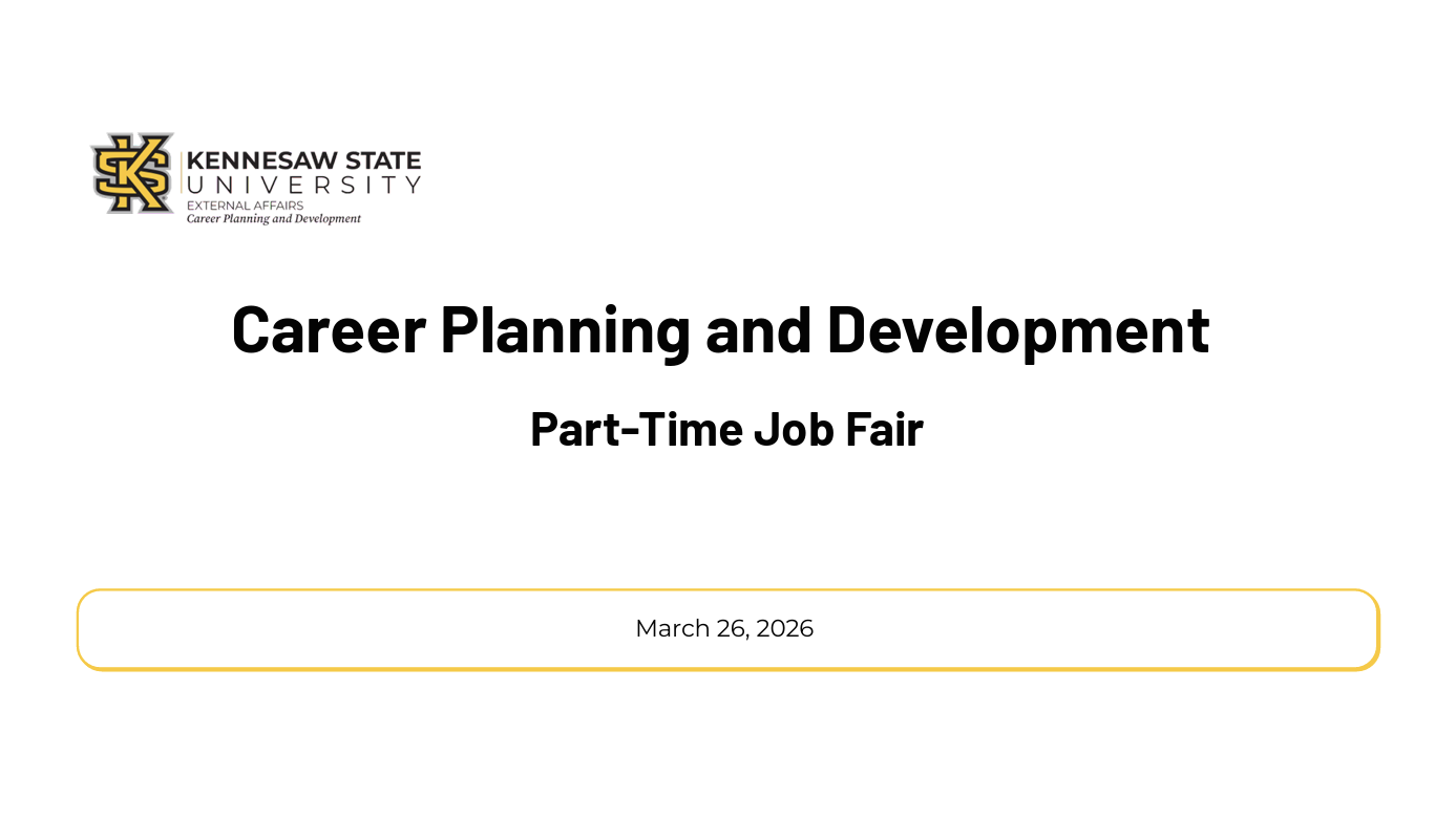 Spring 2026 Part Time Job Fair Report Cover Image