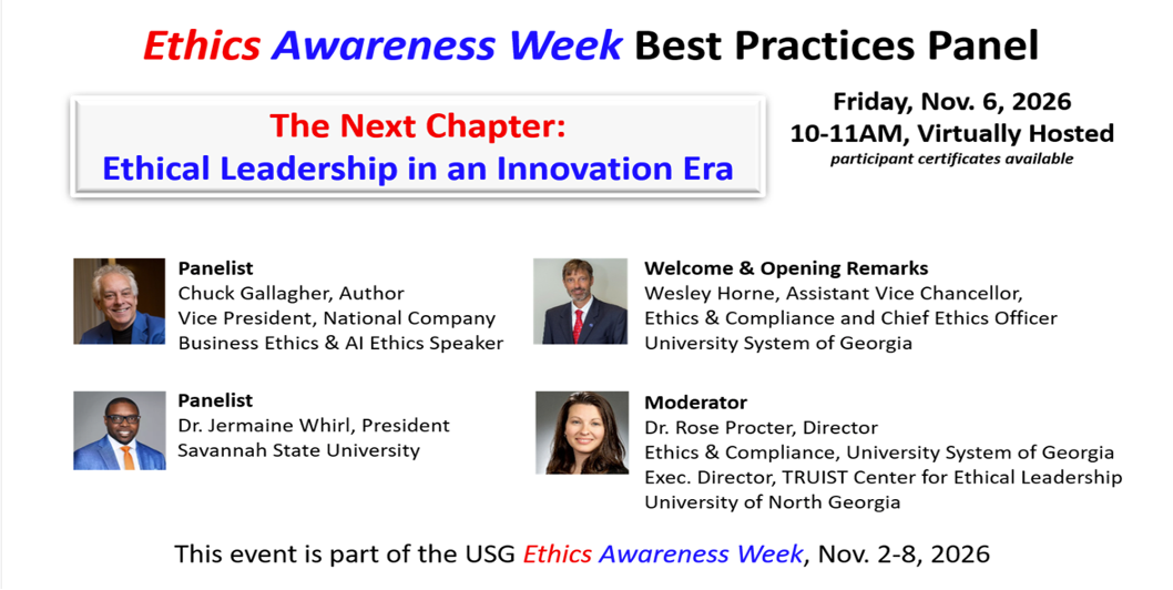 Ethics Awareness Week Best Practices Panel