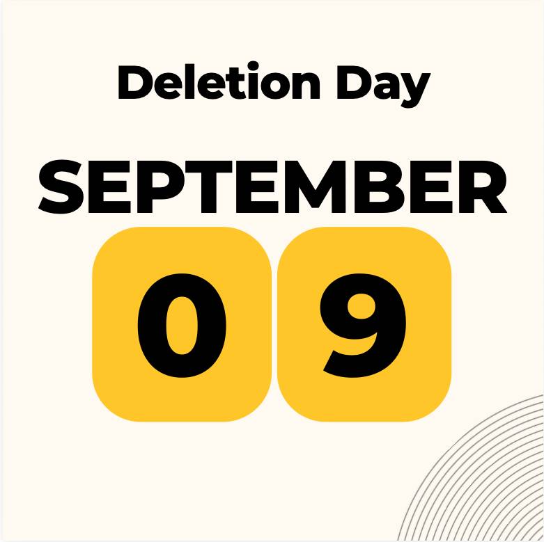 deletion deadline September 9
