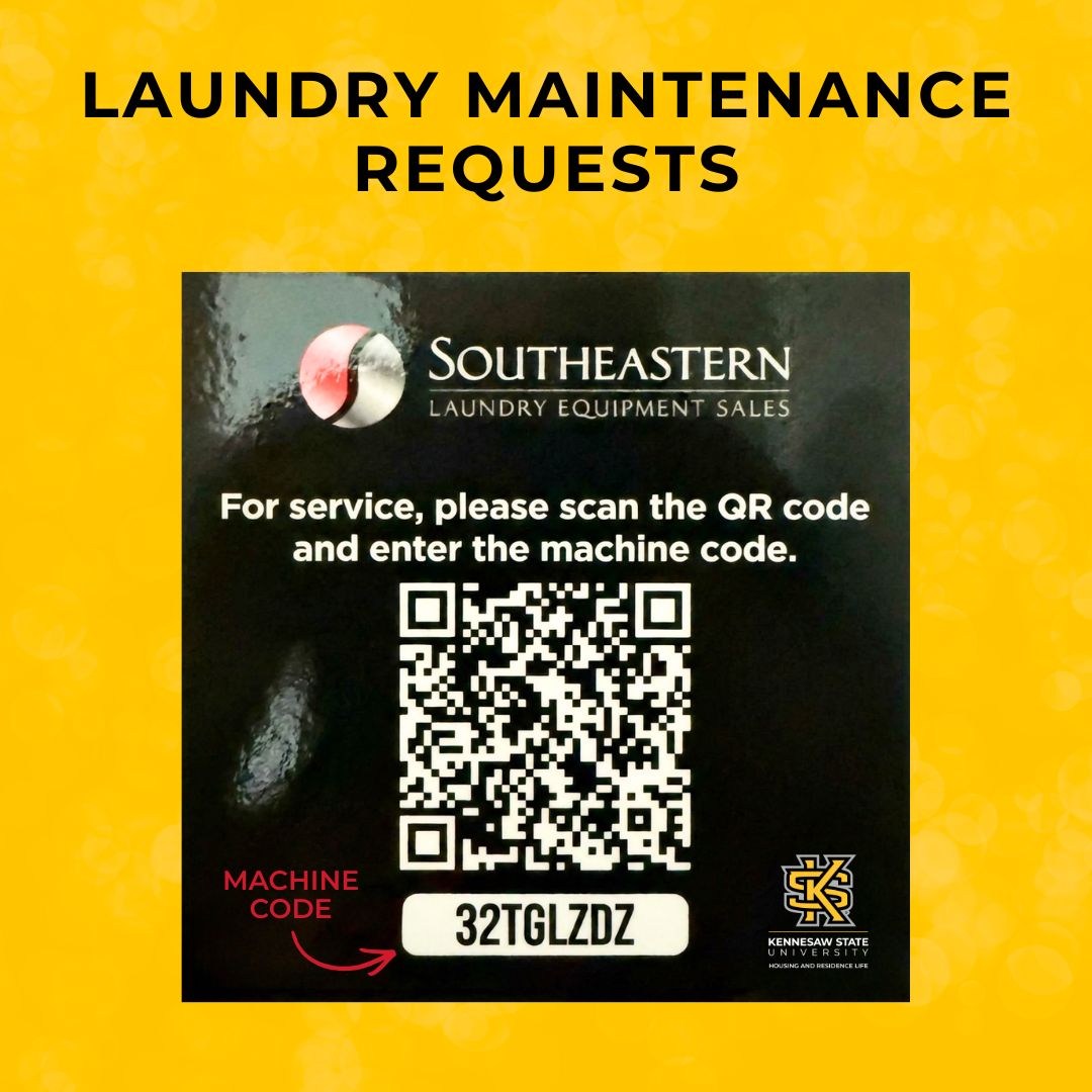 Laundry Maintenance Requests - example QR code 
