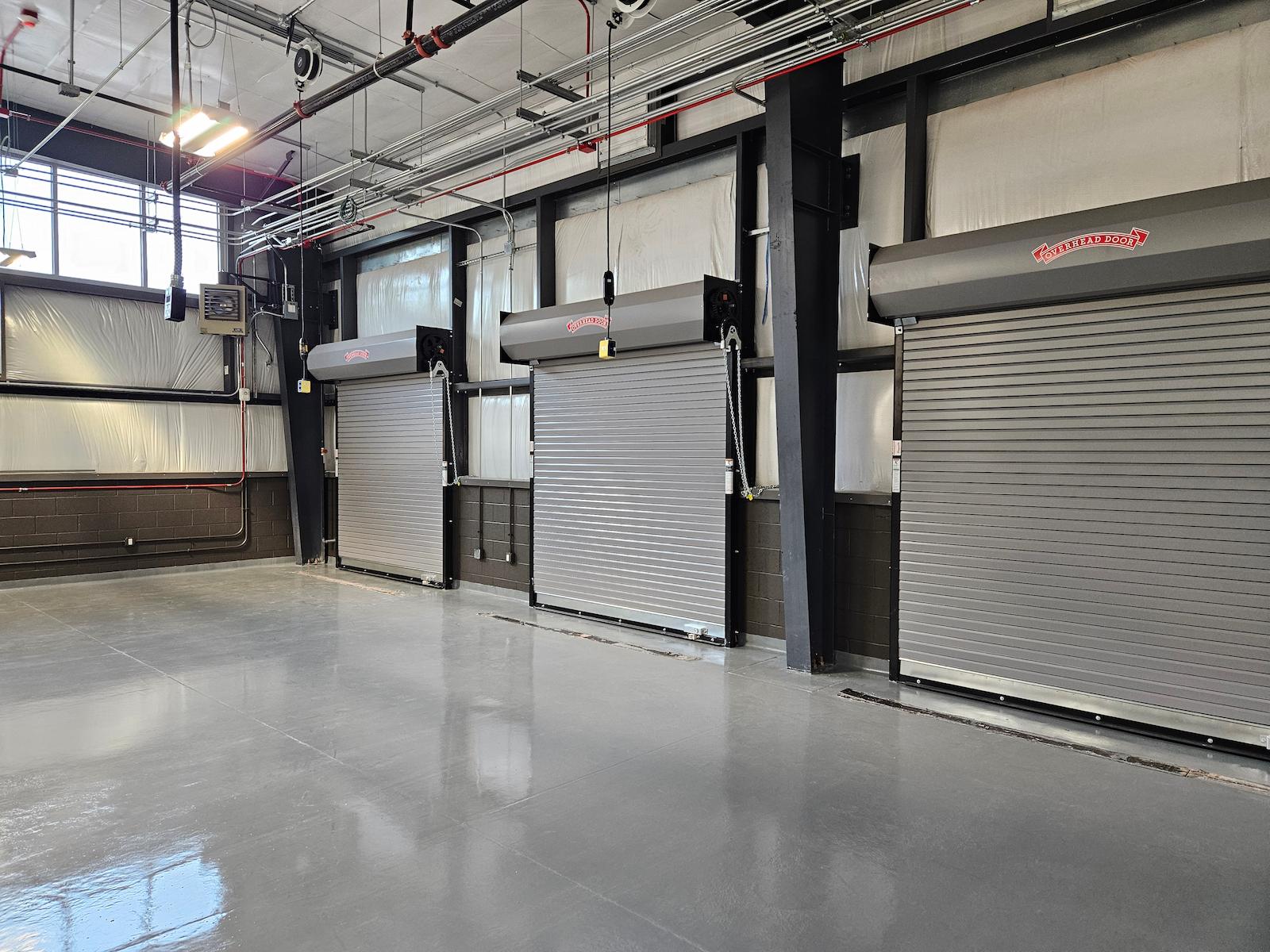 hornet hub interior garage bay doors