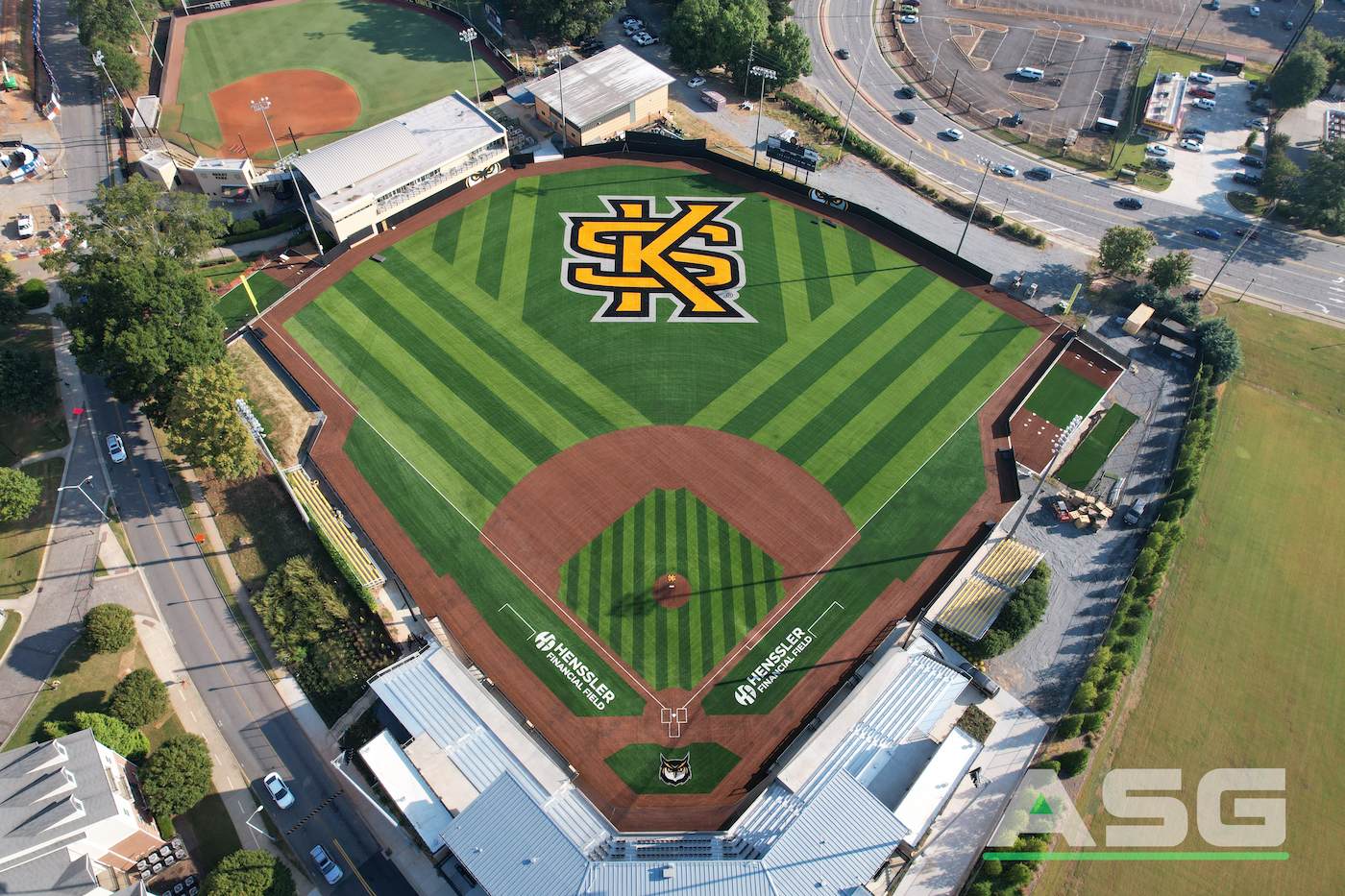 mickey dunn baseball stadium aerial view