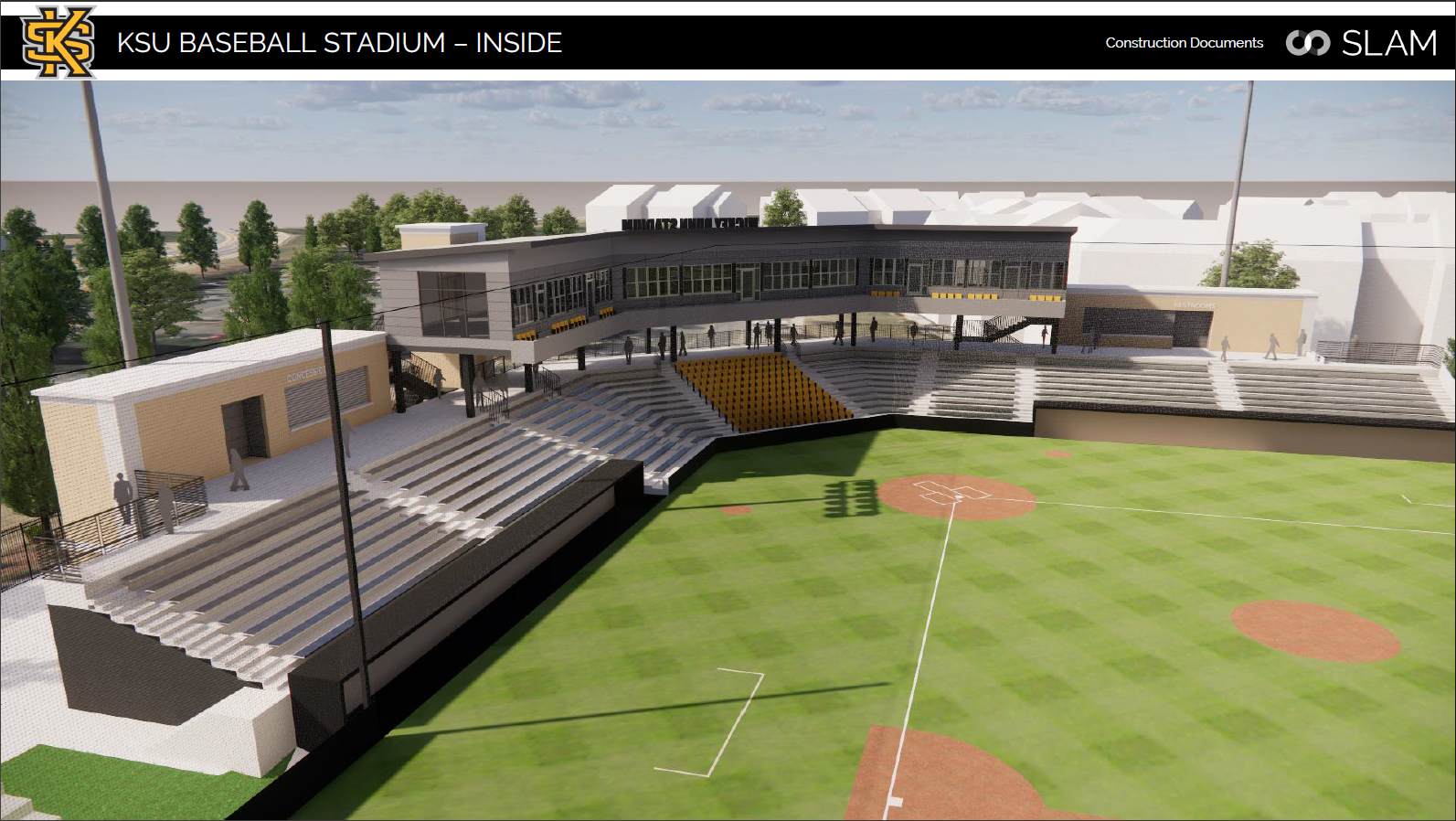 rendering of the mickey dunn stadium