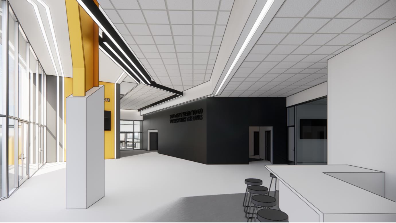 rendering of wellstar center of sport excellence lounge