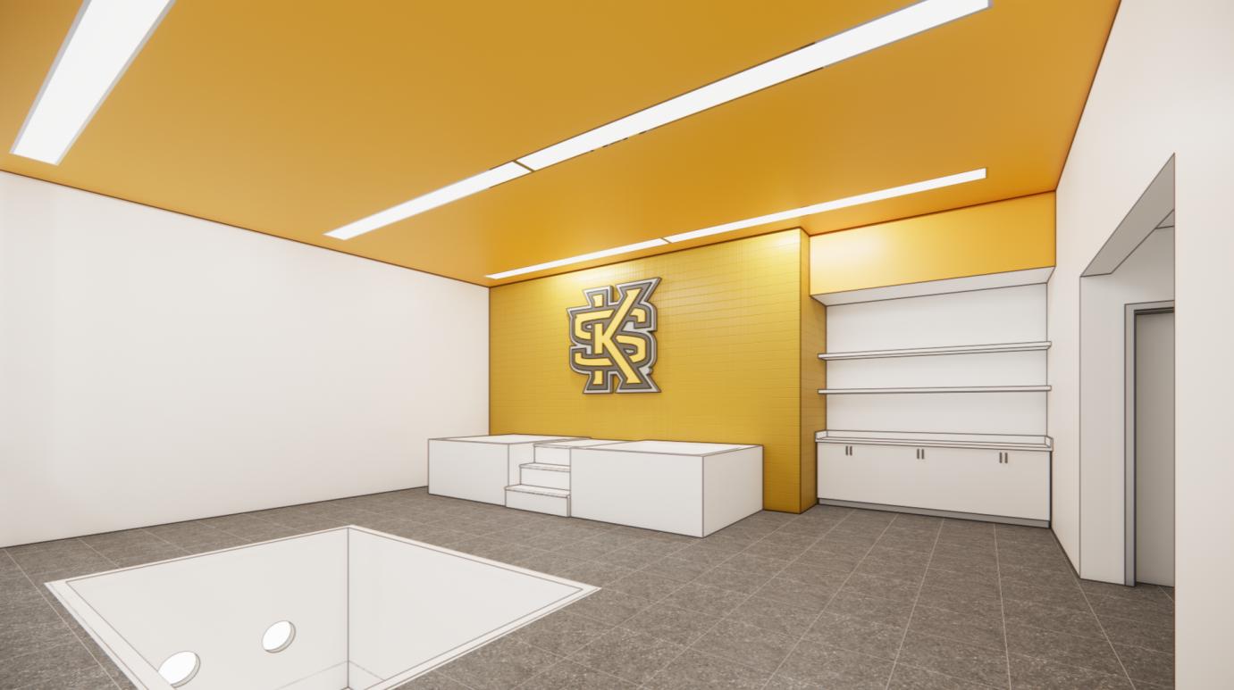 rendering of the wellstar center of sport excellence recovery room