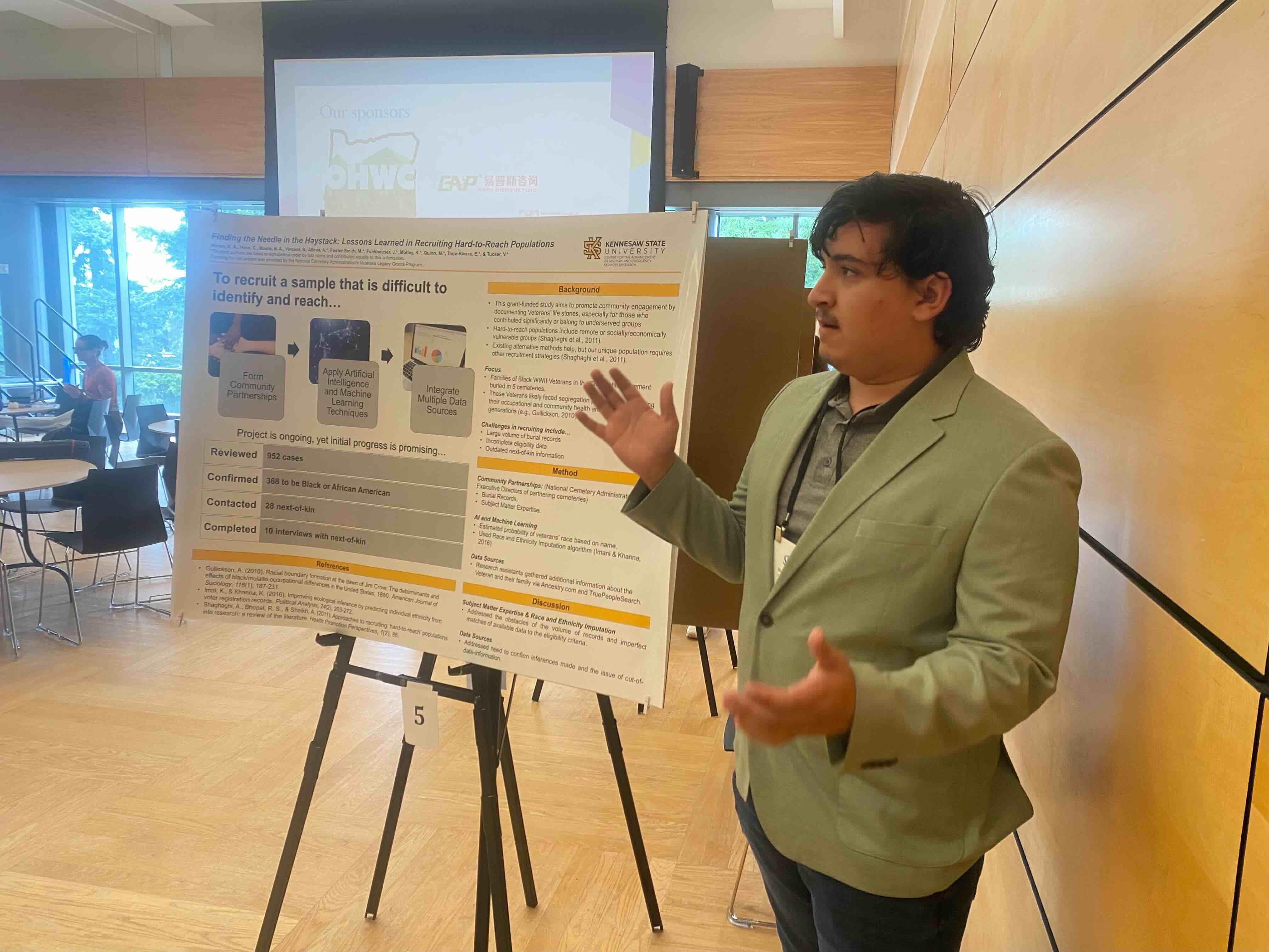 Veterans & Visionaries – Symposium / The Veterans & Visionaries team presented their work at a research conference in Seattle, Washington.